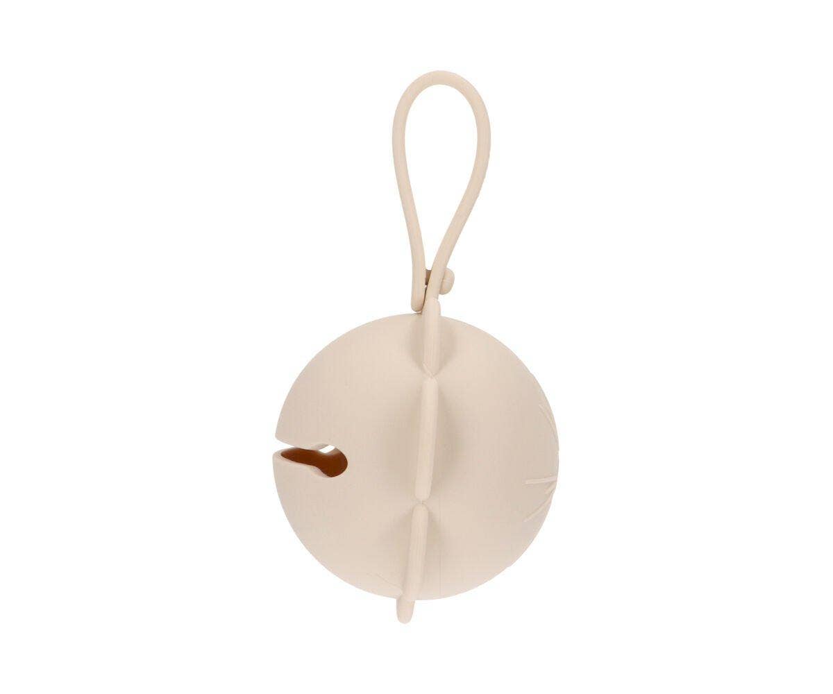 Porte-sucette en silicone Fleur ivoire