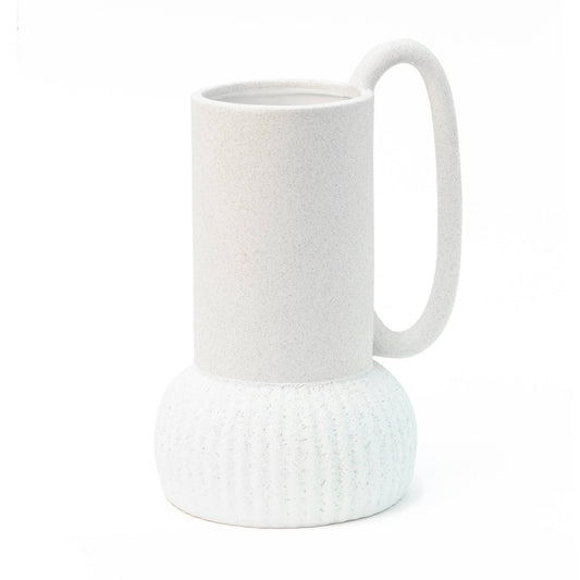 Vase en Céramique avec Base Naturelle Peint à la Main Helio Ferretti Vue 2