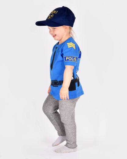 T-shirt Police en coton biologique 110-116 cl 4-6 ans