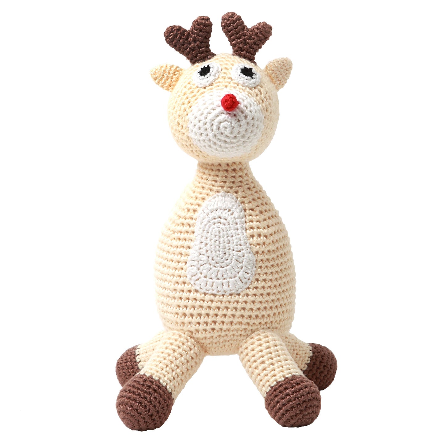 Crochet Plush Toy - Light Beige Deer