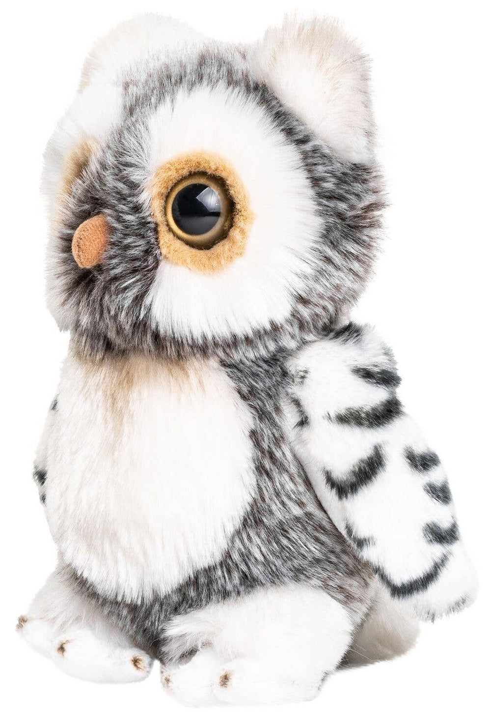 Peluche Hibou Gris-blanc
