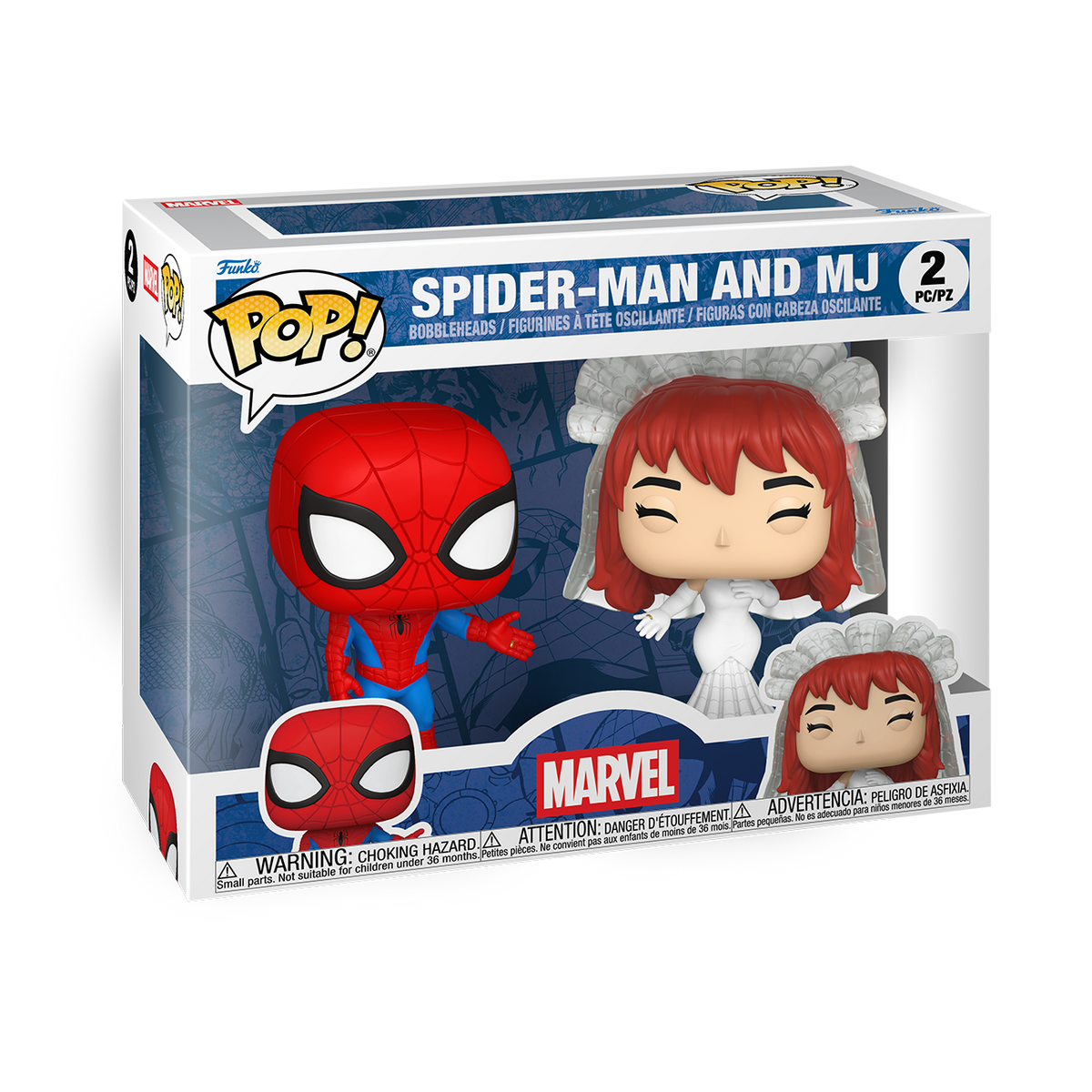 Pop! Spider-Man and MJ 2-Pack – vue officielle Funko