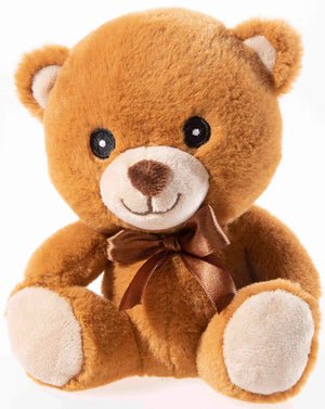 Peluche ours avec nœud Heunec — 16 cm, 2 coloris possibles