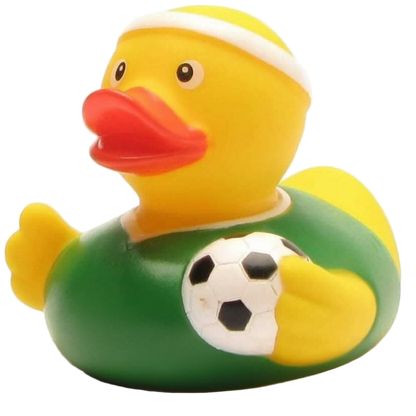 Canard Footballeur maillot vert