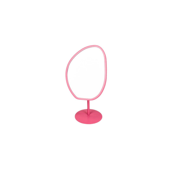 Miroir de maquillage - Rond - Rose - 16,5x12x31,5cm