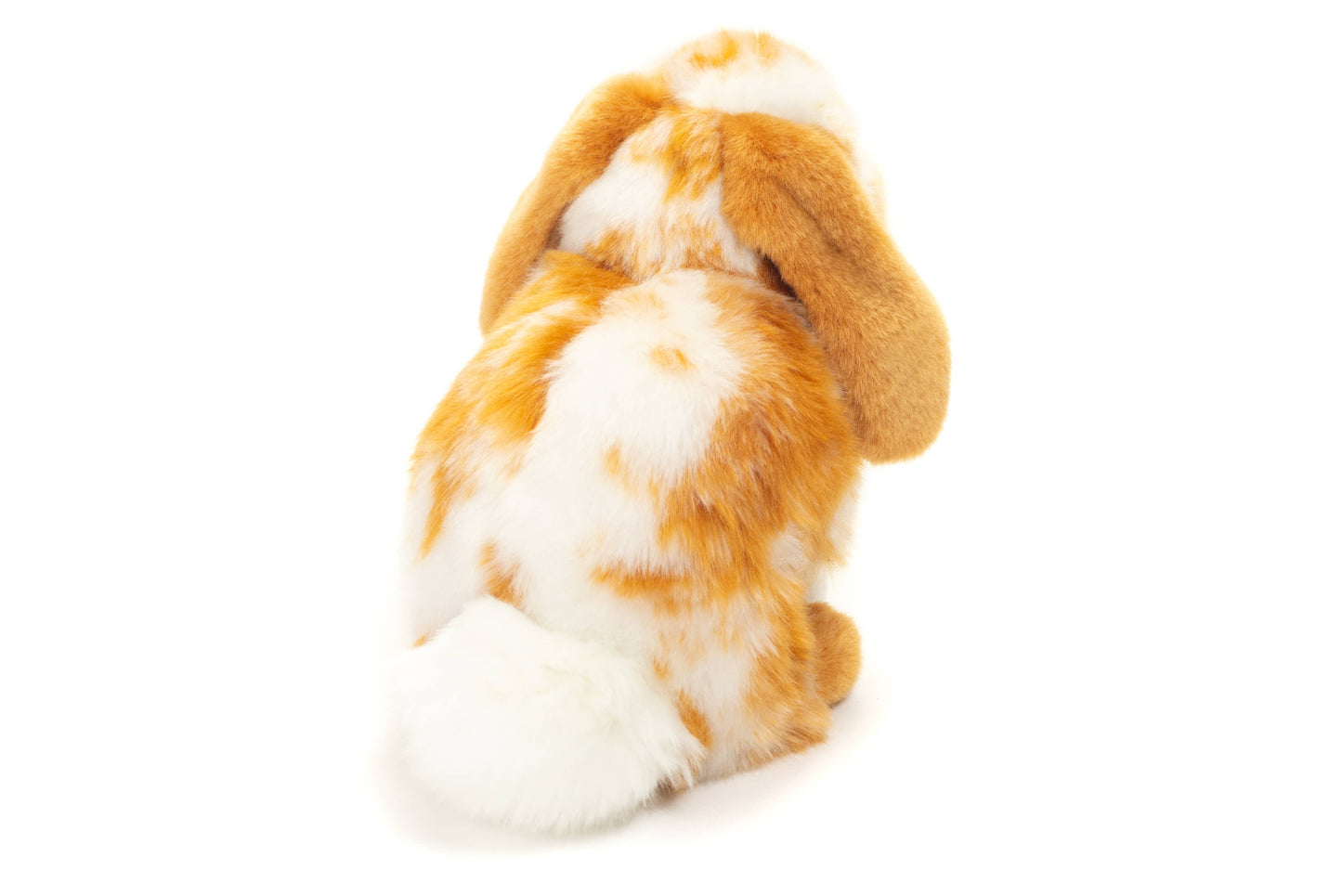 Light brown/white sitting lop rabbit plush toy