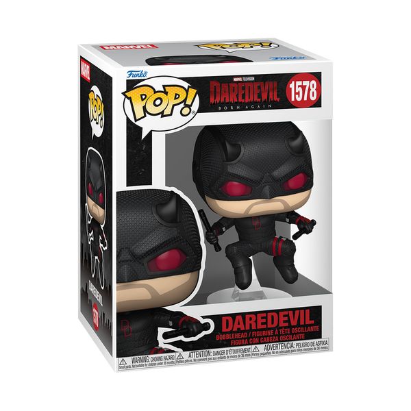 Funko Pop! Daredevil (Black Suit) (Born Again) #1578 - vue officielle 2