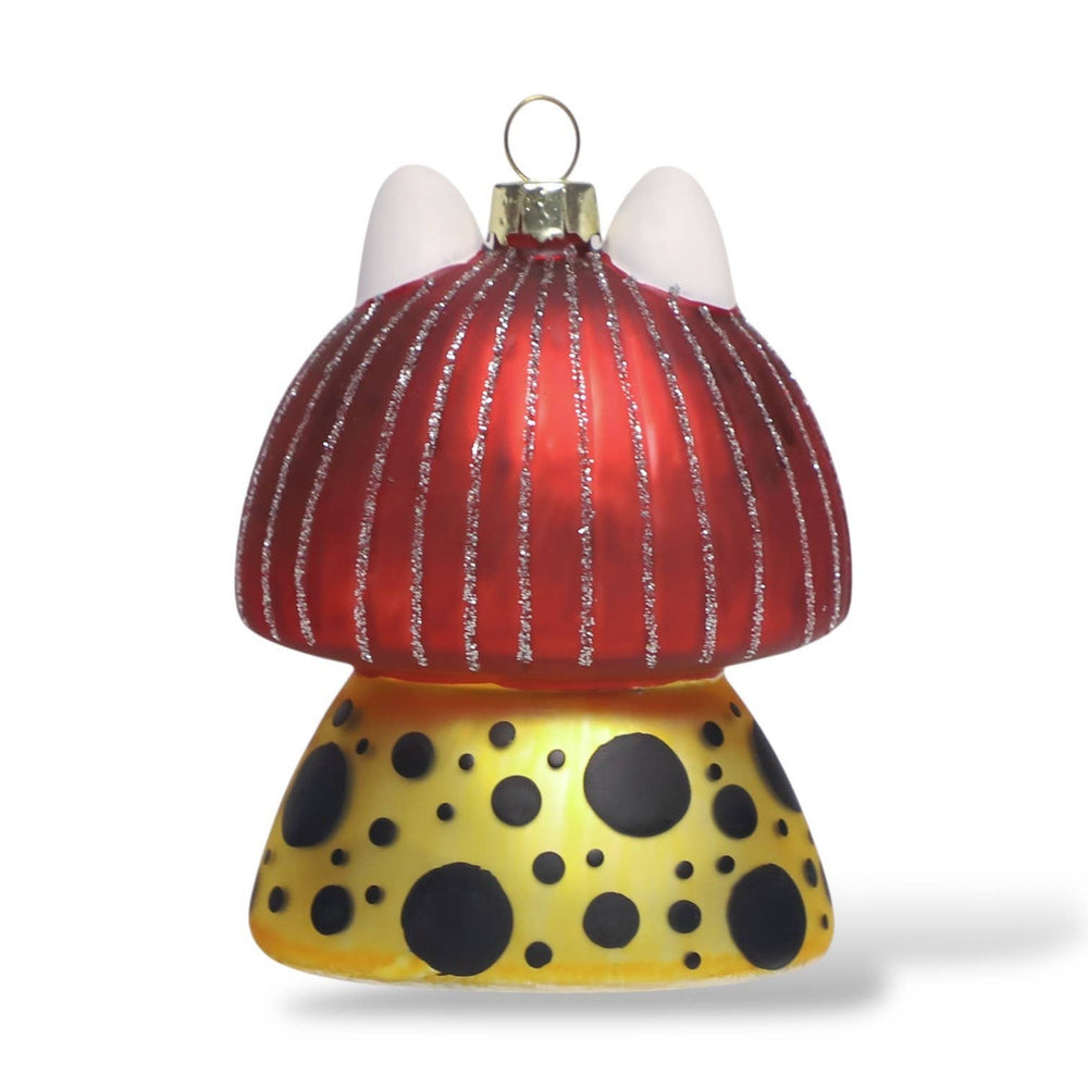 Kerstbal Witte Kat Yayoi Kusameow Kusama