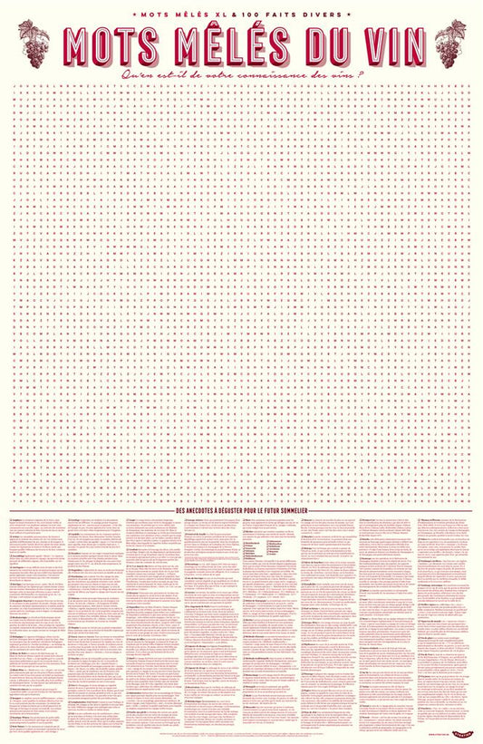 XL Game Poster - Wine Word Search 