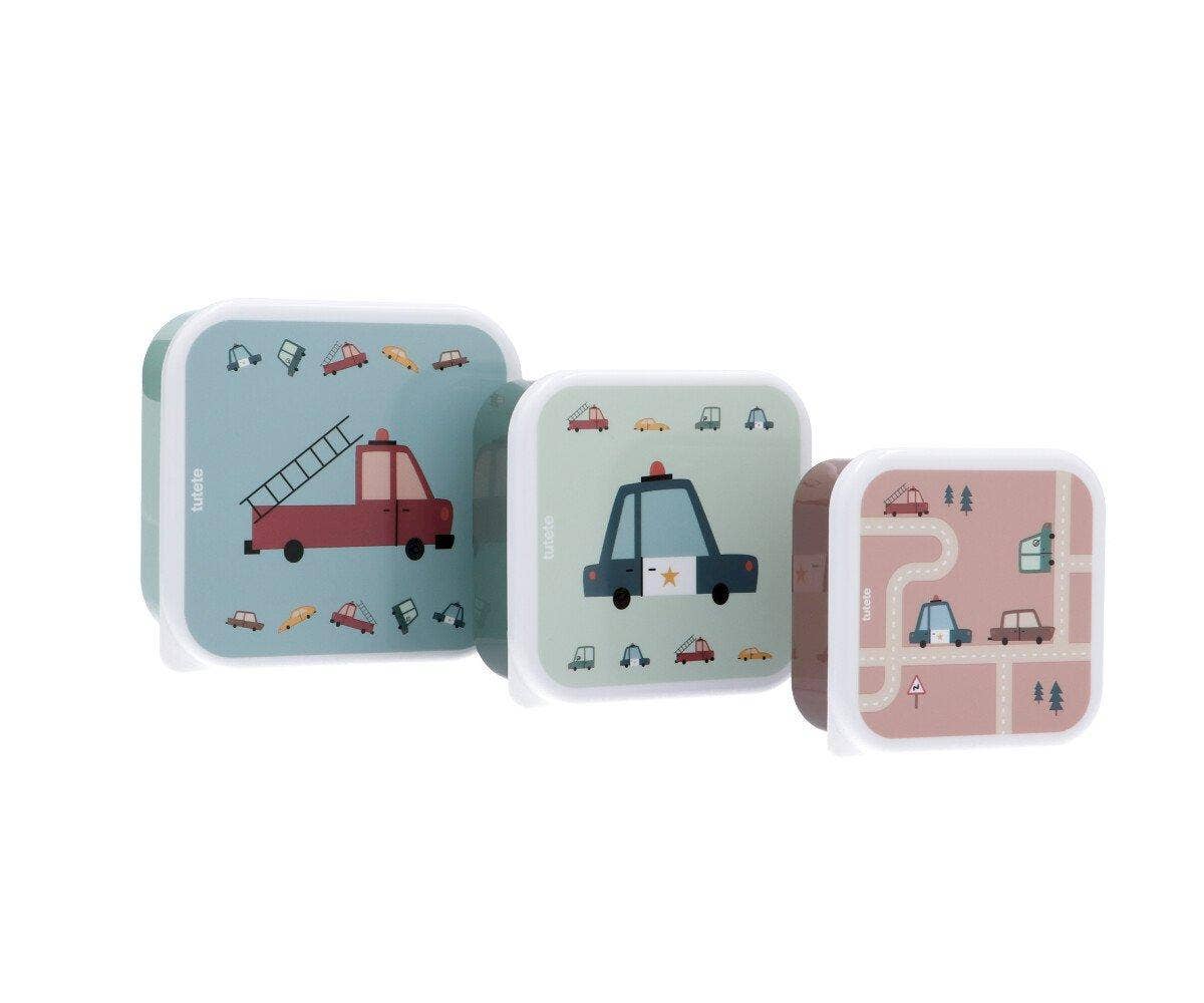 3 Boîtes à Goûter Voitures