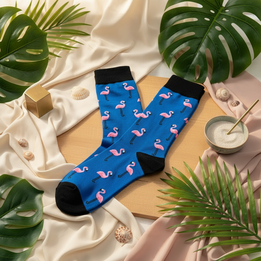 Chaussettes Flamant Rose