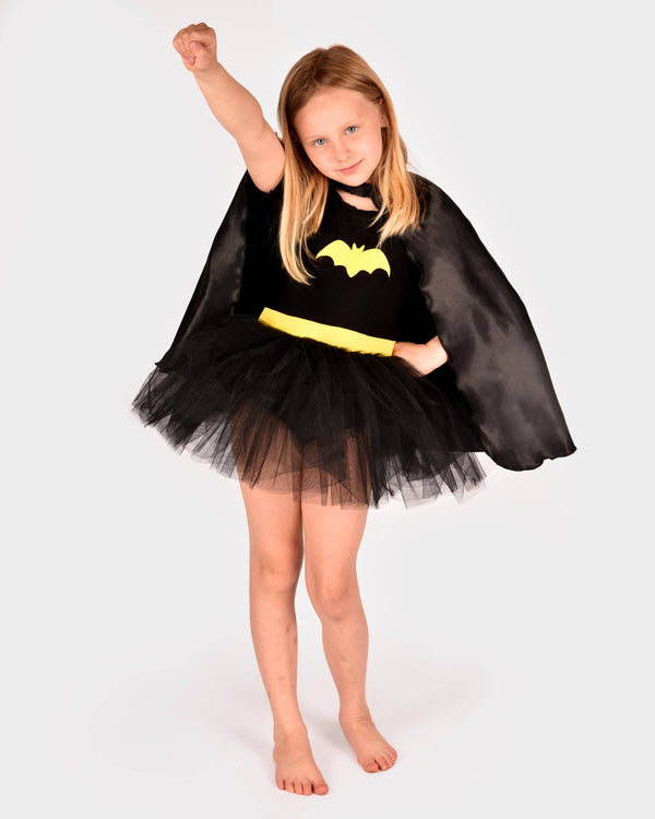 Robe Tutu Batgirl avec cape 110-116 cl 4-6 ans