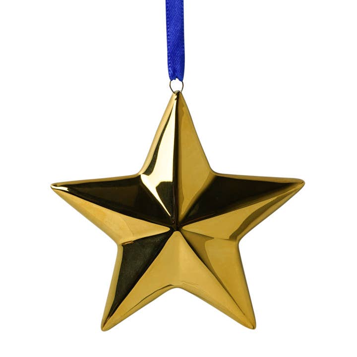 Golden Star Christmas Decoration