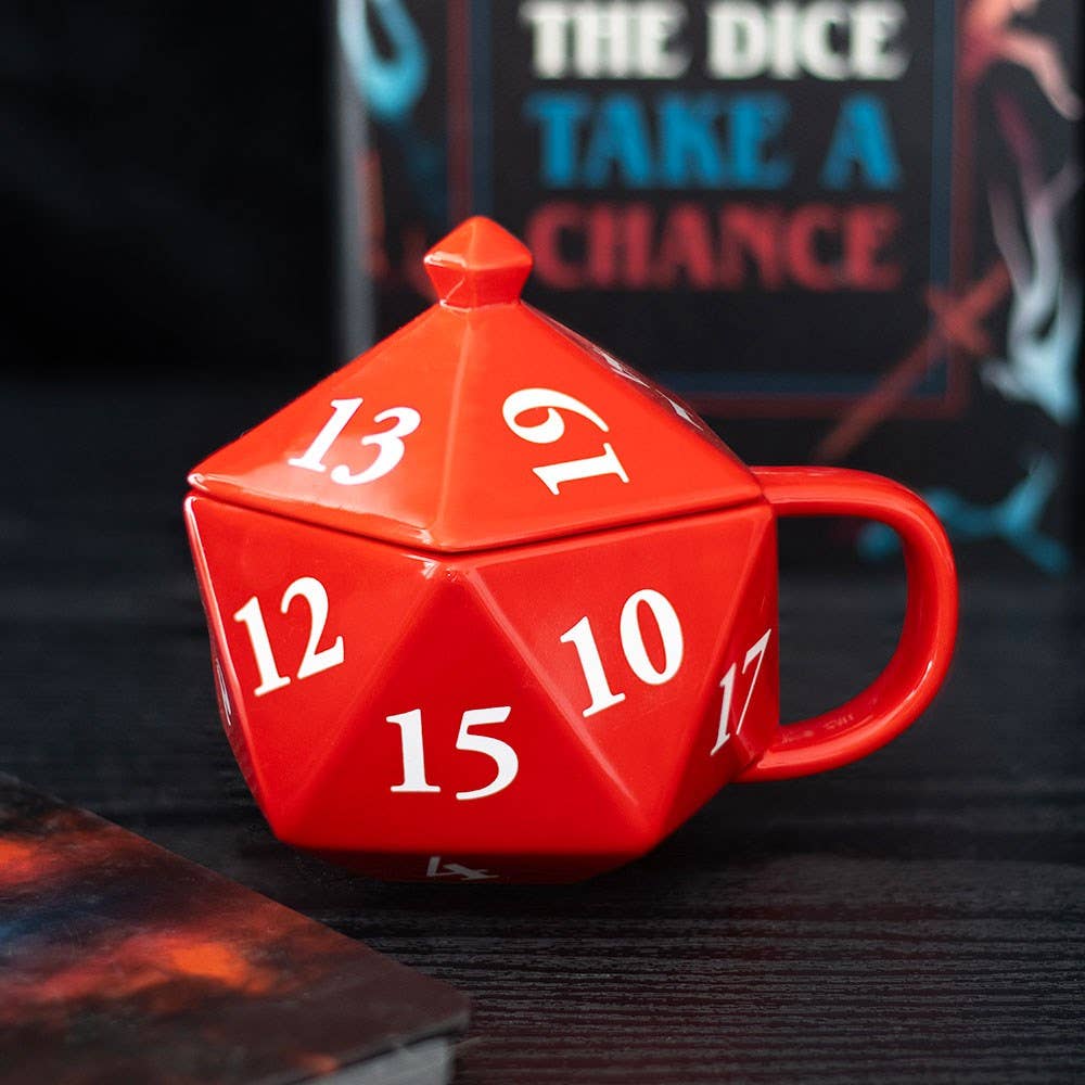 Mug 3D D20 Rouge