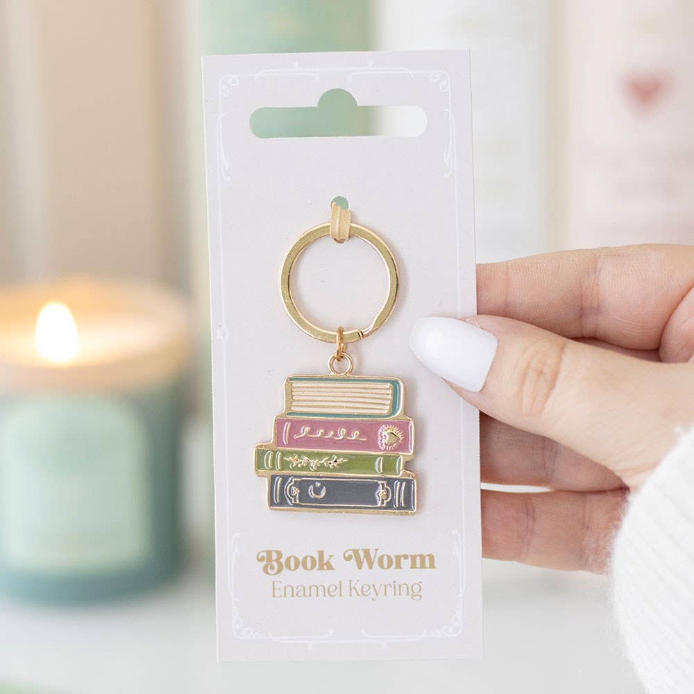 Book Worm Keychain
