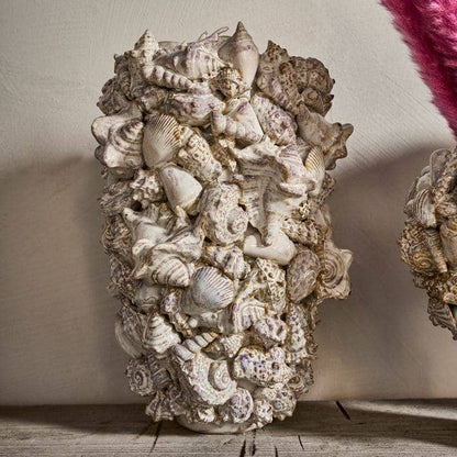 Vase Coquillages, Grès Naturel L