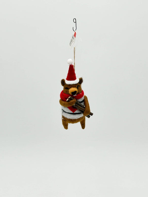 Hangende decoratie in de vorm van een bever