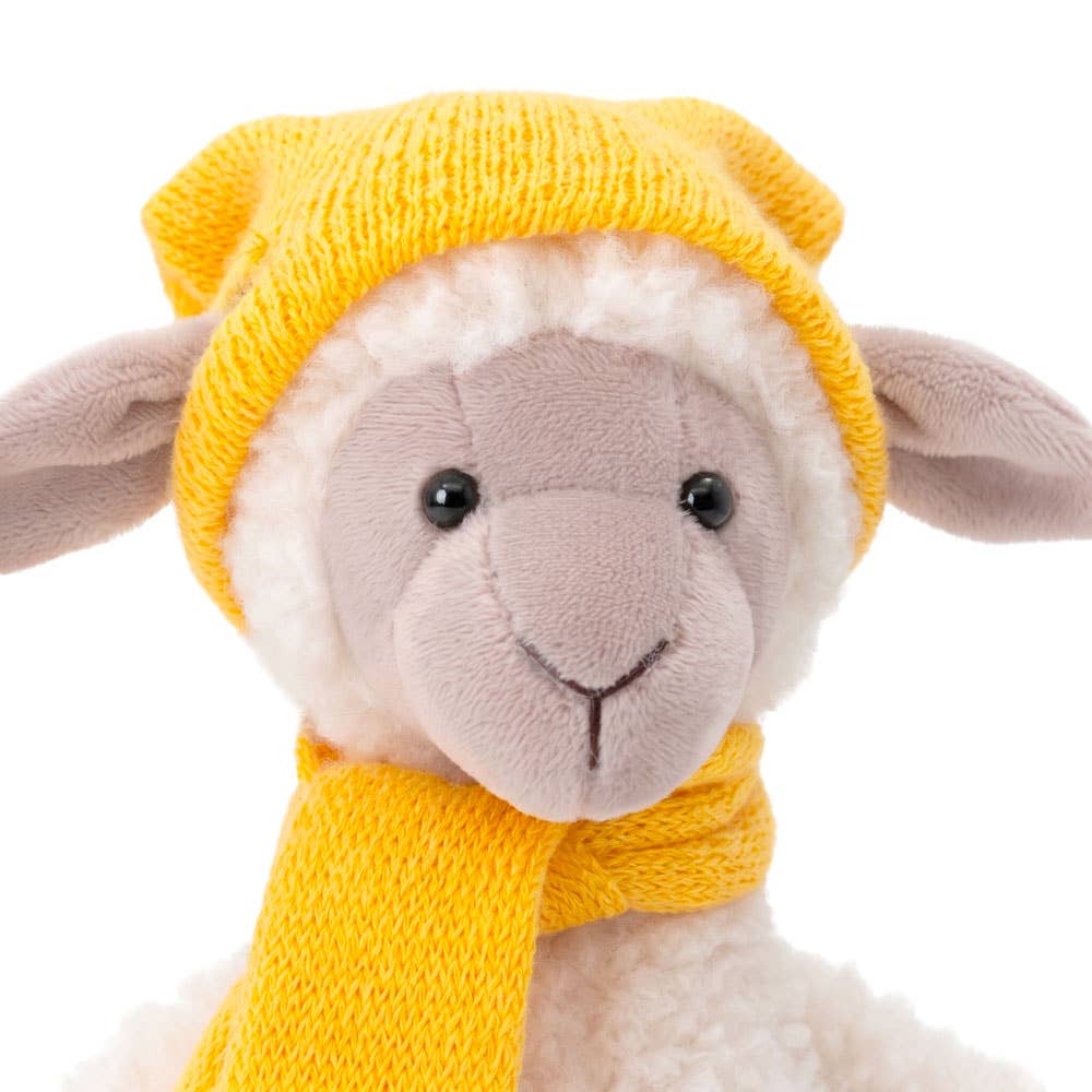 Nicky la brebis au chapeau jaune, 20 cm