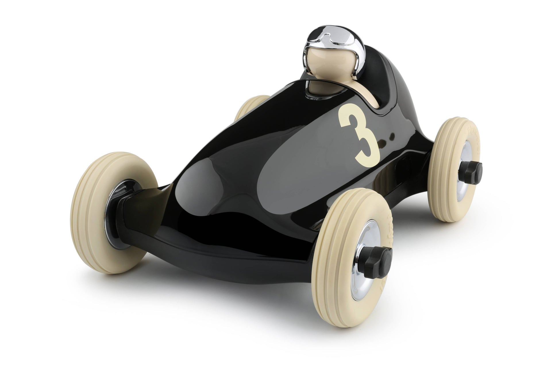 Voiture Bruno - Noir/Chrome | Playforever
