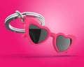 Porte-clés Lunettes Cœurs