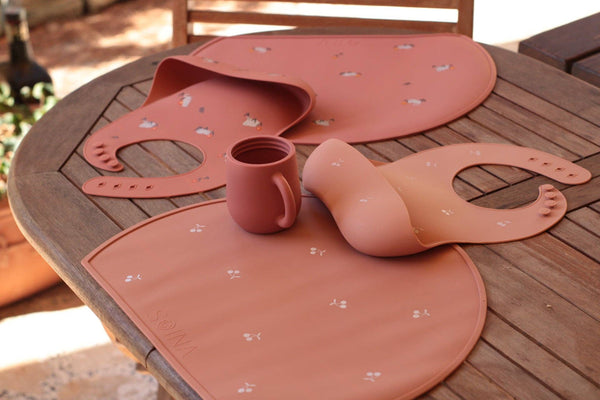 Set de table en silicone Cerises - Pêche