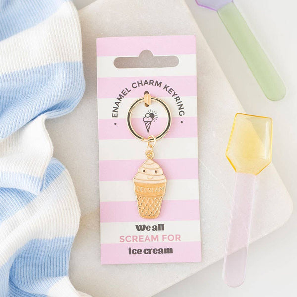 Porte-clés cornet de glace