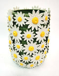 Grand Vase en Céramique Marguerites