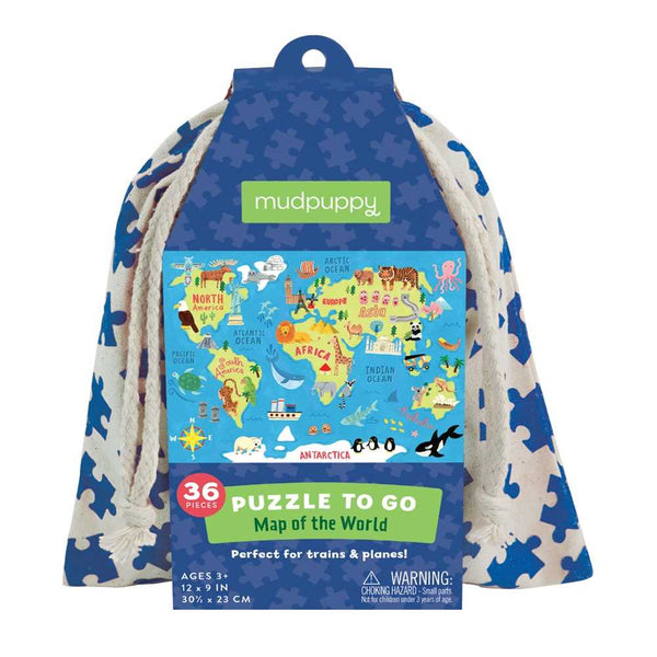 Wereldkaart van Puzzle to Go