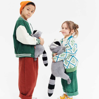 Ultra-soft raccoon plush toy (58 cm) - From birth