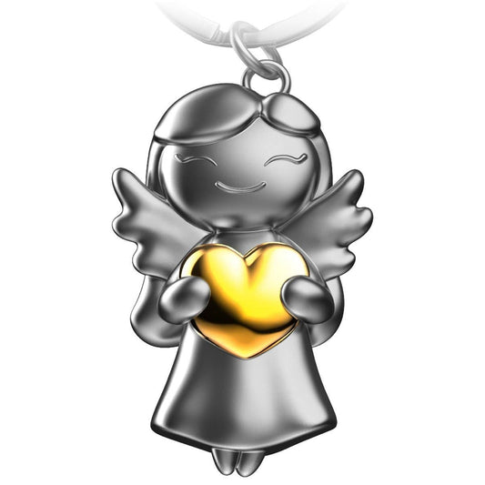 Guardian angel "star" keychain - lucky angel with heart
