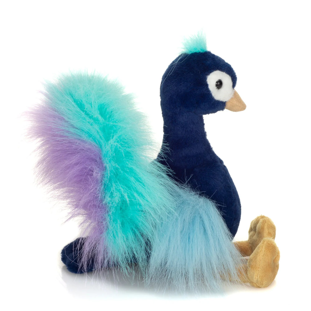 Peluche Paon Zoé – 27 cm