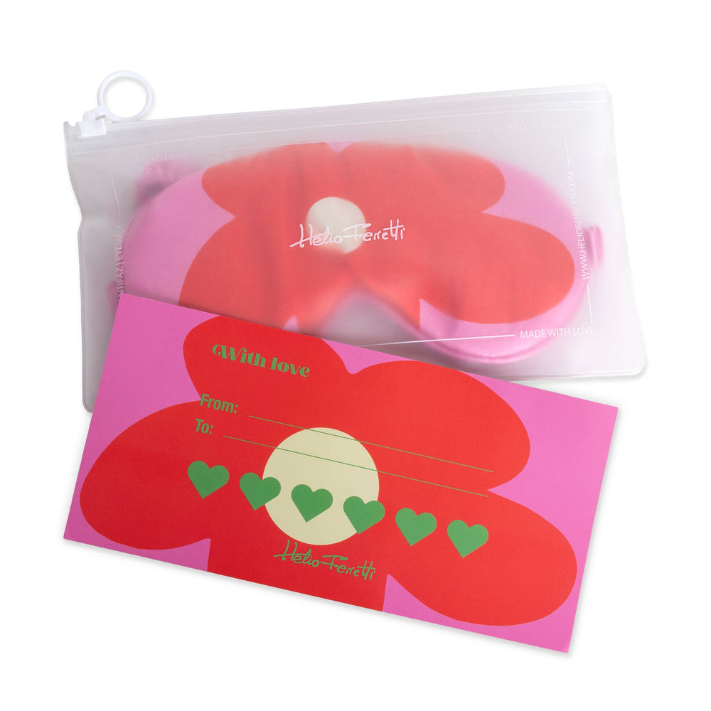 Pink Floral Macro Night Mask
