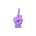 Bougie - Doigt d'Honneur - Cire - Lilas - 310 grammes - 10x9x17 cm