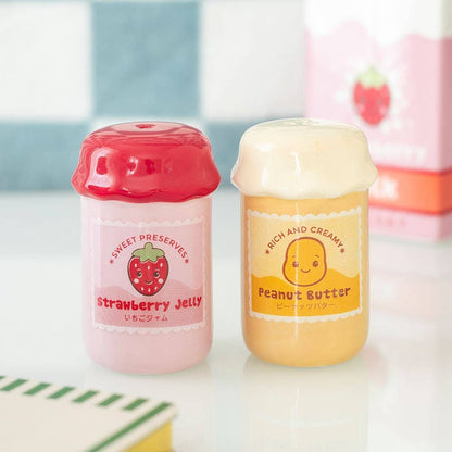 Sel et poivre Pot de beurre de cacahuète et de gelée