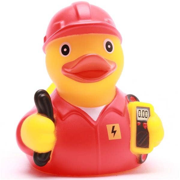 Elektricien Eend - Rood