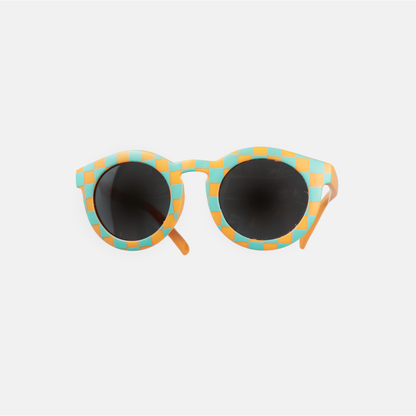 Lunettes de Soleil Adulte - Matchy Vichy Bleu