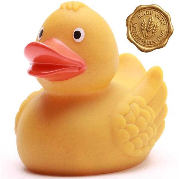 Canard de bain en blé - jaune - canard en caoutchouc