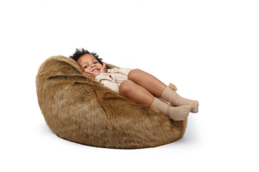Soft and comfortable bunny pouf