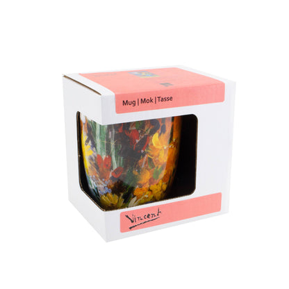 Boxed mug, Kroller Muller, Van Gogh, Still life with flowers