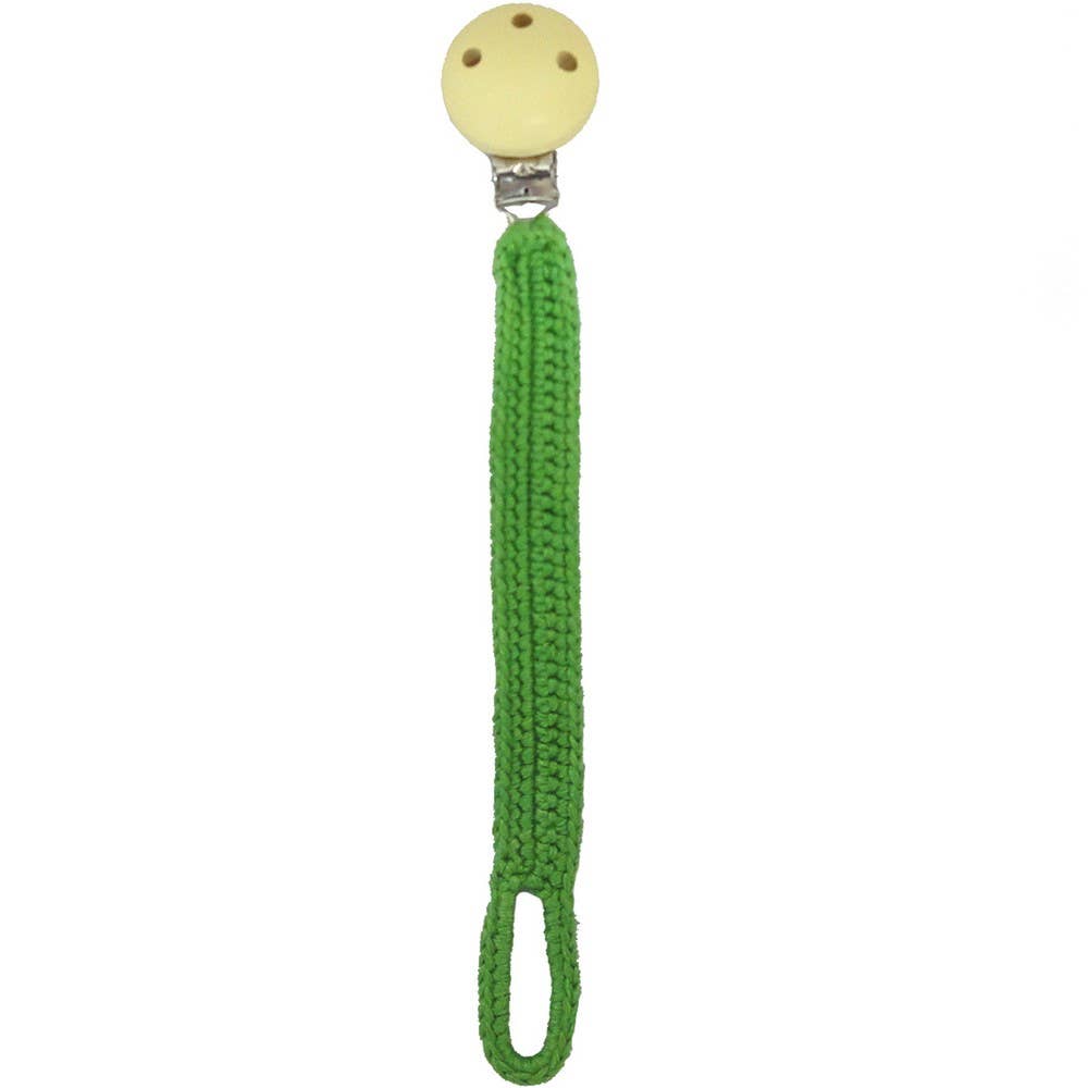 Attache-tétine au Crochet -  Vert