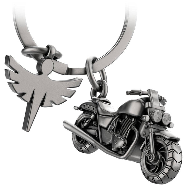Motorfiets "Chopper" sleutelhanger met beschermengel