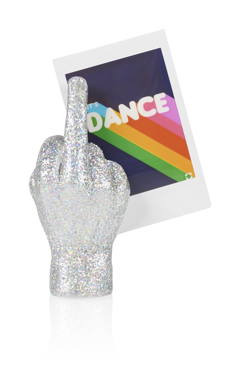 F**k Hand Magnetic Photo Holder - White