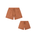 Family Bundle Swimwear - Brown - Palm Stripe