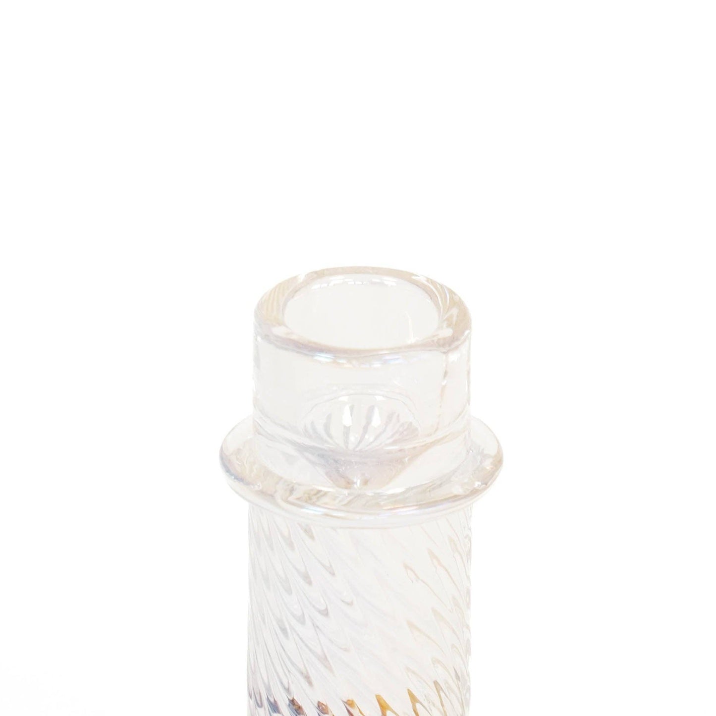 Candlestick - Glass - Rainbow Color - 8x10cm