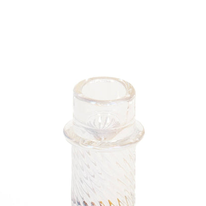 Candlestick - Glass - Rainbow Color - 8x10cm