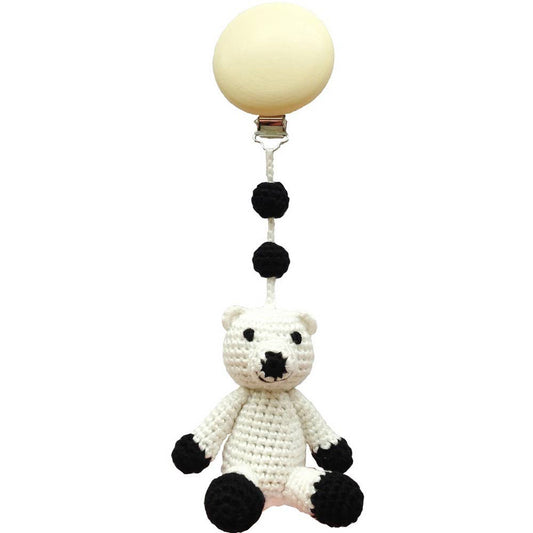 Polar Bear Stroller Hook - White