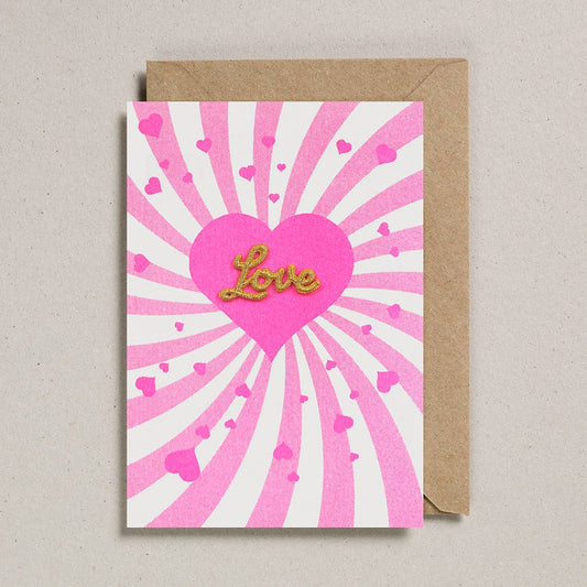 Carte St Valentin - Spirale de l'Amour