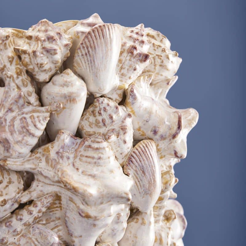 Vase Coquillages, Grès Naturel L