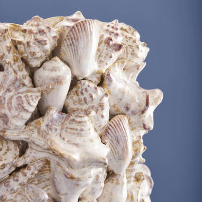 Vase Coquillages, Grès Naturel L