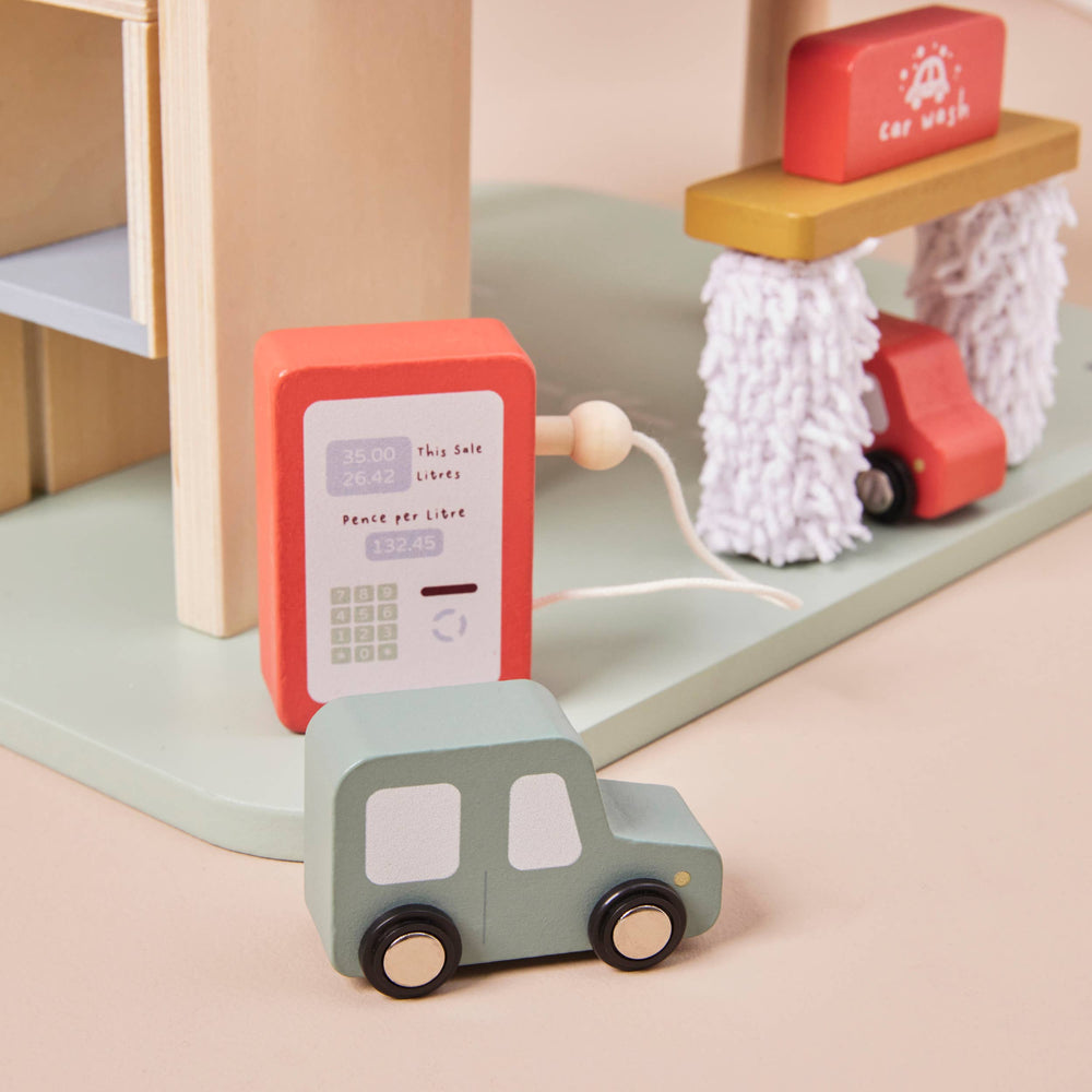 Jeu Jouet de Garage pour Enfants en Bois
